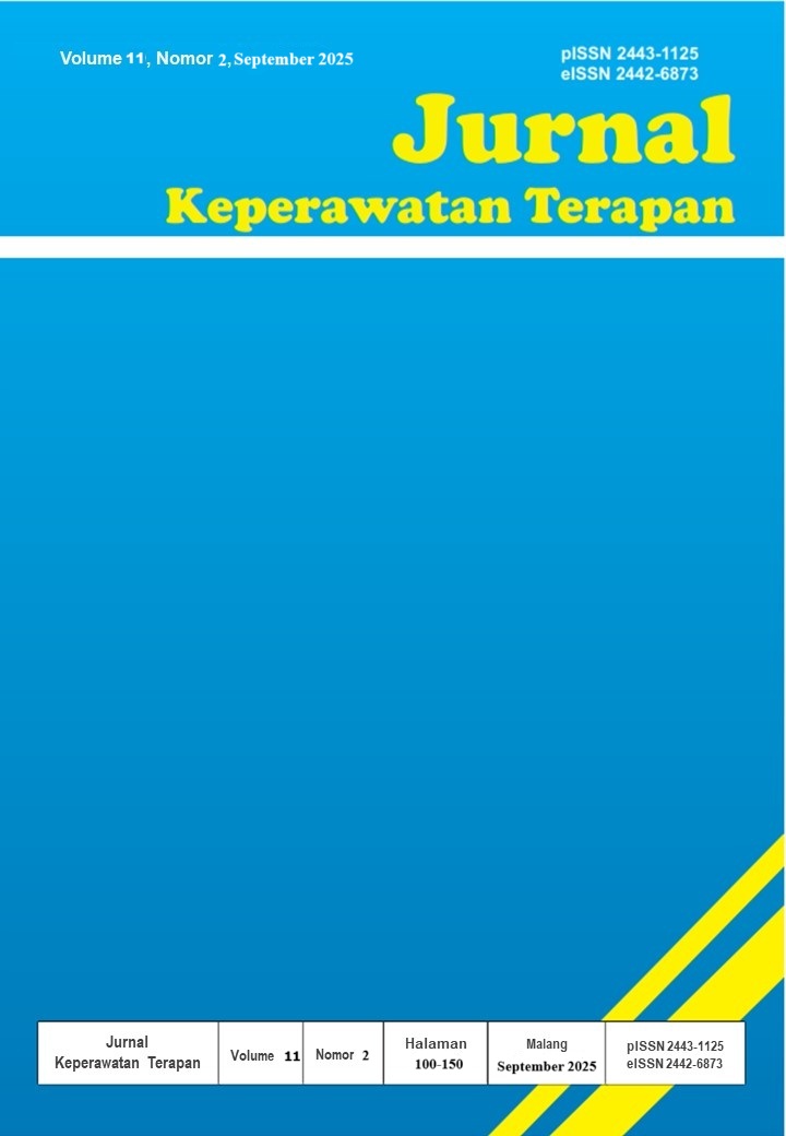 					View Vol. 11 No. 2 (2025): Jurnal Keperawatan Terapan (E-Journal)
				
